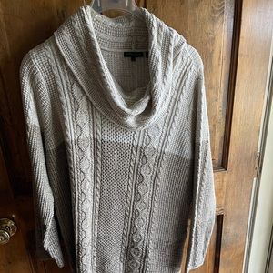 Plus size cowl neck sweater